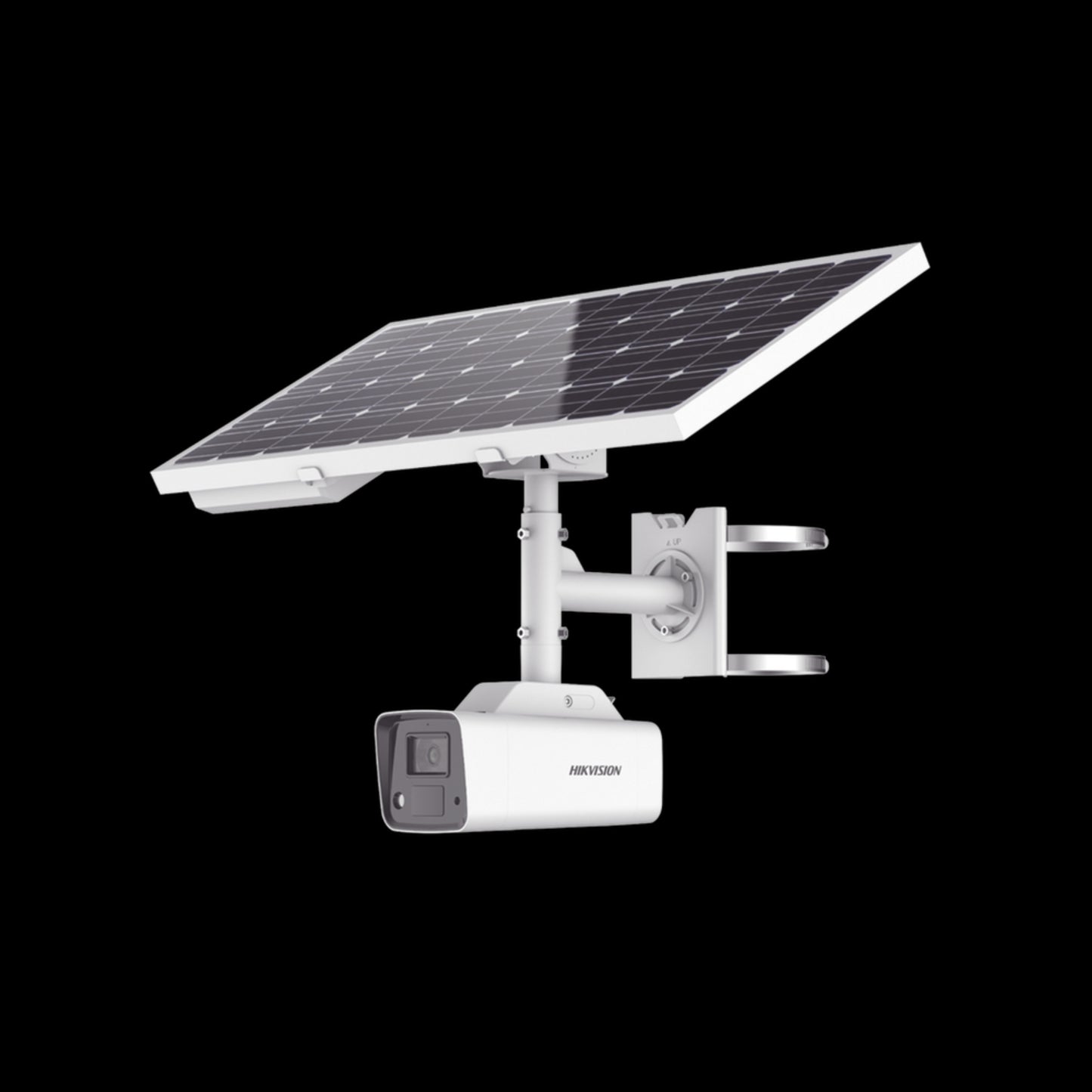 (DS-2XS2T47G1-LDH/4G/C18S40) Kit Solar IP All in One / Cámara Bala ColorVu 4 Megapixel / Lente 4 mm / Panel Solar / Batería de Respaldo de Litio 23.2Ah (Hasta 24 Días) / Conexión 4G / Accesorios de Instalación